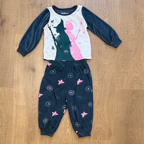 Wicked Pajama Set with Elphaba and Glinda  Toddler Girl 2T - Picture 1 of 3